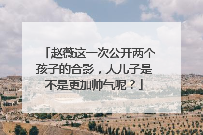赵薇这一次公开两个孩子的合影，大儿子是不是更加帅气呢？
