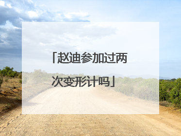 赵迪参加过两次变形计吗