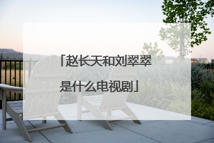 赵长天和刘翠翠是什么电视剧