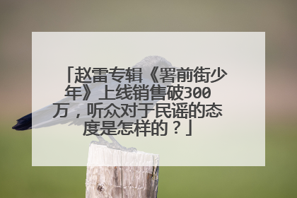 赵雷专辑《署前街少年》上线销售破300万，听众对于民谣的态度是怎样的？