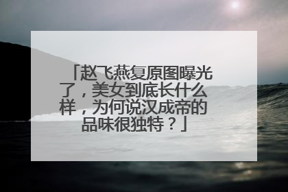 赵飞燕复原图曝光了,美女到底长什么样,为何说汉成帝的品味很独特?