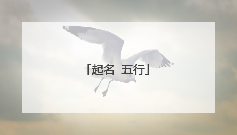 起名 五行
