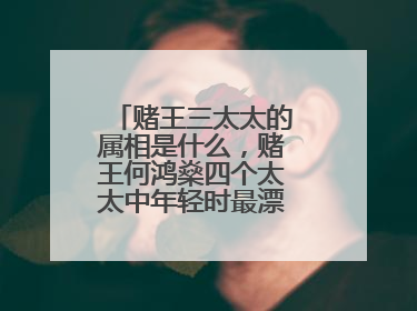 赌王三太太的属相是什么，赌王何鸿燊四个太太中年轻时最漂亮的是哪位