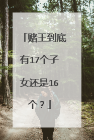 赌王到底有17个子女还是16个？