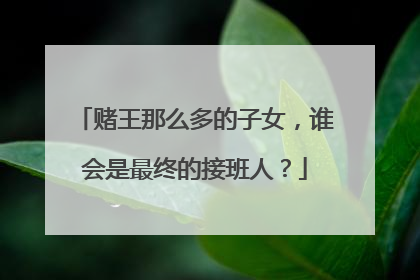 赌王那么多的子女，谁会是最终的接班人？