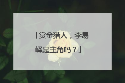 赏金猎人，李易峄是主角吗？