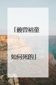 赖曾裕童如何死的