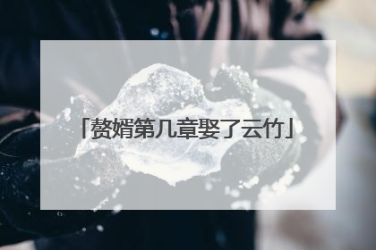 赘婿第几章娶了云竹