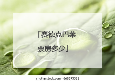 赛德克巴莱票房多少