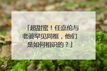 超甜蜜！任嘉伦与老婆罕见同框，他们是如何相识的？