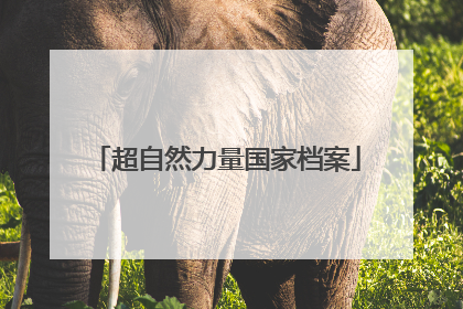 超自然力量国家档案