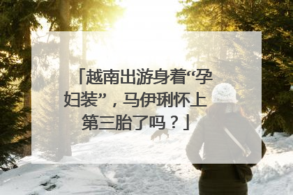 越南出游身着“孕妇装”，马伊琍怀上第三胎了吗？