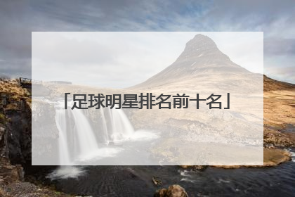 足球明星排名前十名