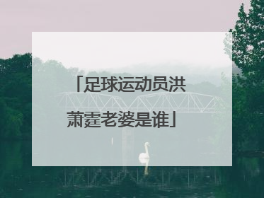 足球运动员洪萧霆老婆是谁