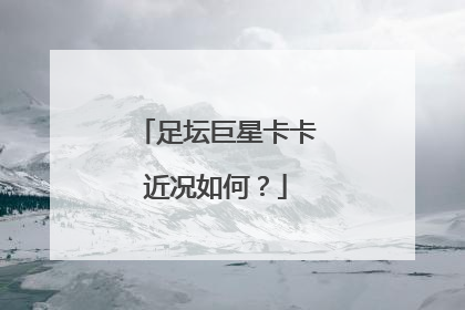 足坛巨星卡卡近况如何？