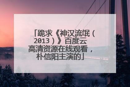 跪求《神汉流氓（2013）》百度云高清资源在线观看，朴信阳主演的