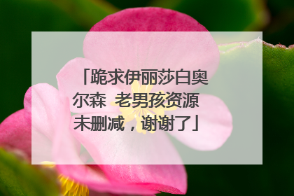 跪求伊丽莎白奥尔森 老男孩资源未删减，谢谢了