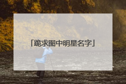 跪求图中明星名字