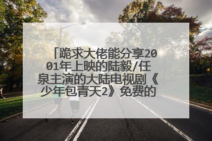 跪求大佬能分享2001年上映的陆毅/任泉主演的大陆电视剧《少年包青天2》免费的可在线播放资源