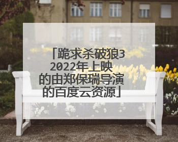 跪求杀破狼32022年上映的由郑保瑞导演的百度云资源