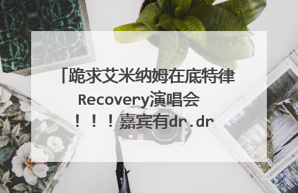 跪求艾米纳姆在底特律Recovery演唱会！！！嘉宾有dr.dre和drake等等