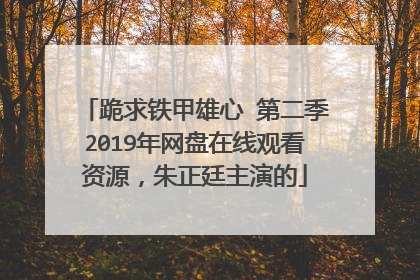 跪求铁甲雄心 第二季2019年网盘在线观看资源,朱正廷主演的