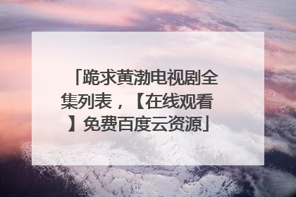 跪求黄渤电视剧全集列表,【在线观看】免费百度云资源