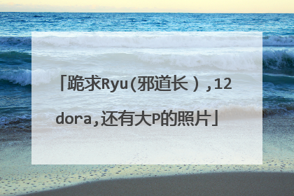 跪求Ryu(邪道长）,12dora,还有大P的照片