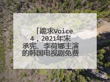 跪求Voice4，2021年宋承宪、李荷娜主演的韩国电视剧免费百度云资源？