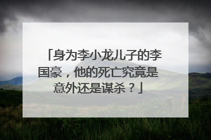 身为李小龙儿子的李国豪，他的死亡究竟是意外还是谋杀？