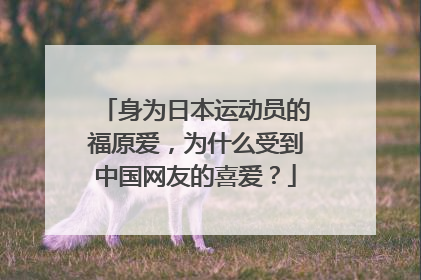 身为日本运动员的福原爱，为什么受到中国网友的喜爱？
