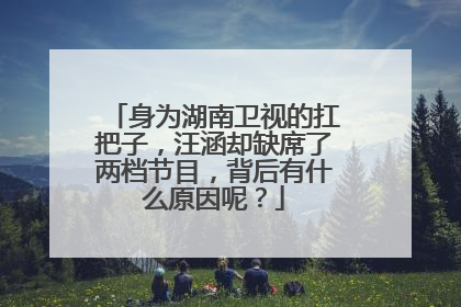 身为湖南卫视的扛把子，汪涵却缺席了两档节目，背后有什么原因呢？