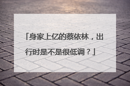 身家上亿的蔡依林，出行时是不是很低调？