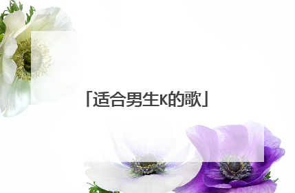 适合男生K的歌