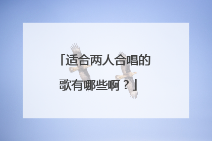 适合两人合唱的歌有哪些啊？