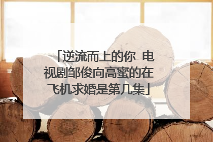 逆流而上的你 电视剧邹俊向高蜜的在飞机求婚是第几集