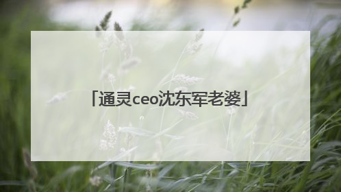 通灵ceo沈东军老婆