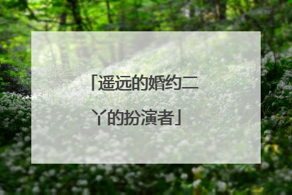 遥远的婚约二丫的扮演者