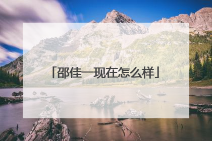 邵佳一现在怎么样