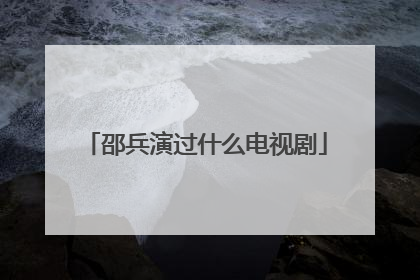 邵兵演过什么电视剧