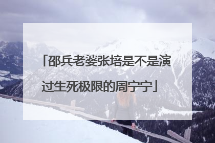 邵兵老婆张培是不是演过生死极限的周宁宁