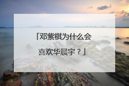 邓紫棋为什么会 喜欢华晨宇?