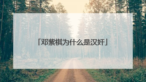 邓紫棋为什么是汉奸