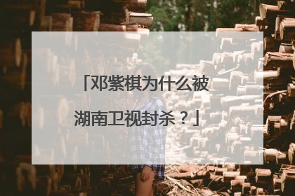 邓紫棋为什么被湖南卫视封杀？