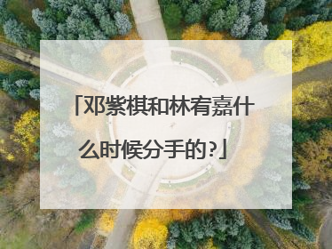 邓紫棋和林宥嘉什么时候分手的?