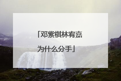 邓紫棋林宥嘉为什么分手
