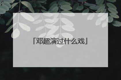 邓超演过什么戏
