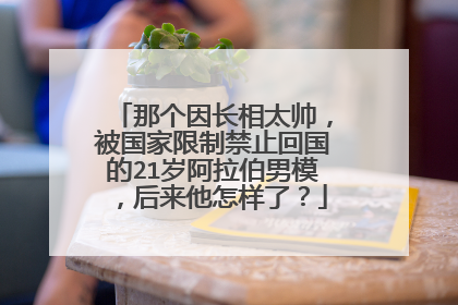 那个因长相太帅，被国家限制禁止回国的21岁阿拉伯男模，后来他怎样了？