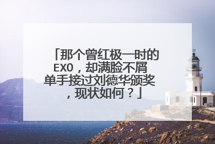 那个曾红极一时的EXO,却满脸不屑单手接过刘德华颁奖,现状如何?