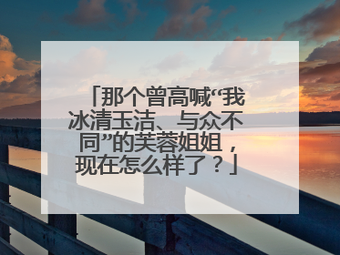 那个曾高喊“我冰清玉洁、与众不同”的芙蓉姐姐，现在怎么样了？